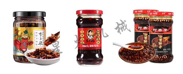 星火公司辣椒醬生產線設備,全套辣椒醬加工生產線設備廠家生產樣品圖展示
