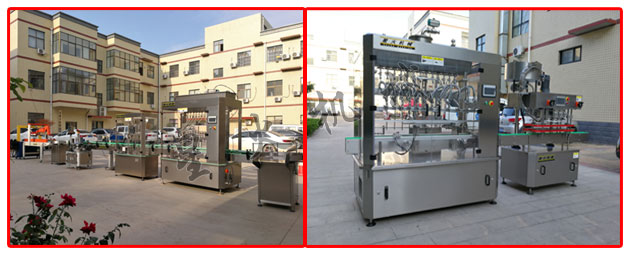 星火公司調(diào)味料酒全自動灌裝設(shè)備實拍