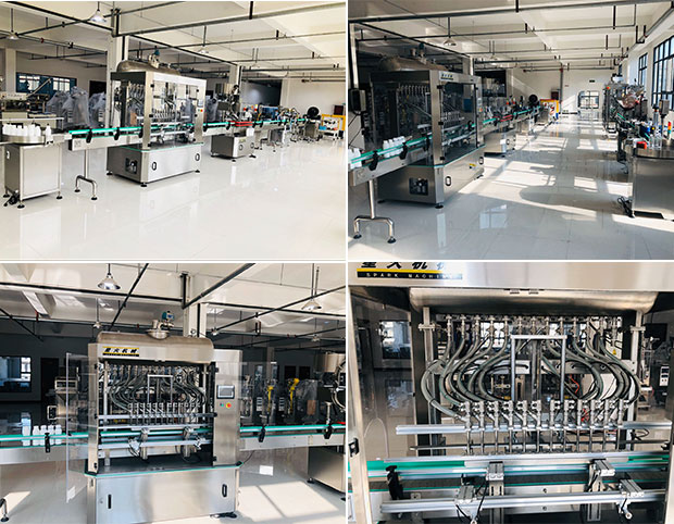 全自動椰奶液體灌裝生產線細節展示