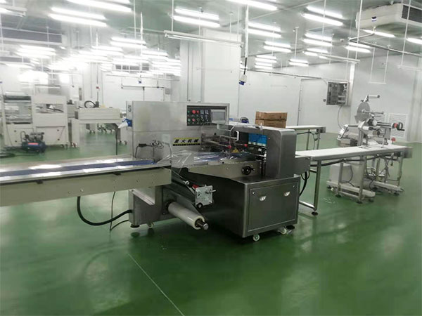 信陽快餐速凍食品包裝生產線實拍圖