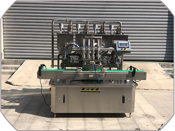 大型醬類灌裝機生產線實拍圖