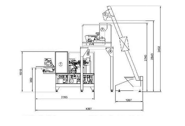 大型干貨加工包裝生產(chǎn)線實拍圖