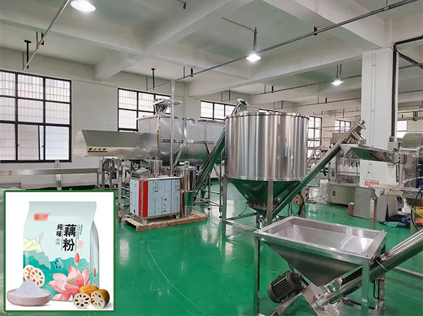 藕粉包裝生產線自動化設備實拍圖