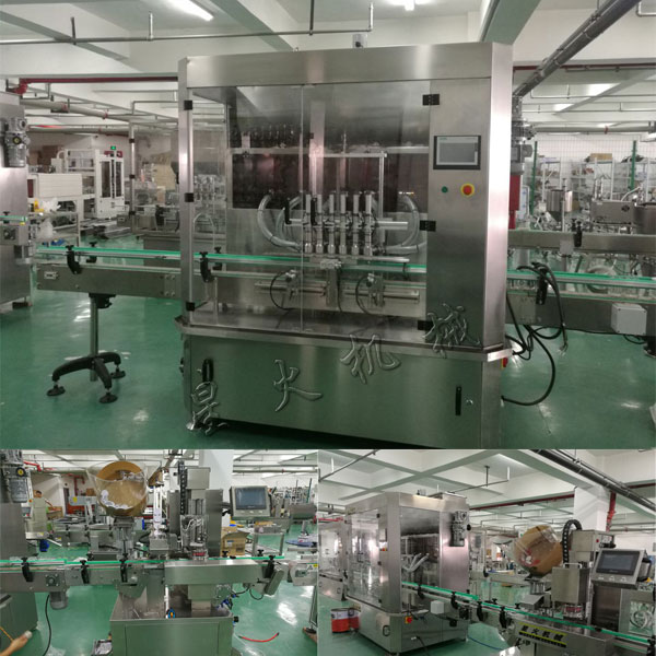 沙茶醬灌裝生產線-全自動沙茶醬灌裝機車間實拍圖