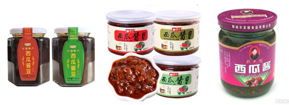 >小型西瓜醬灌裝生產線-全自動西瓜醬生產線灌裝樣品圖