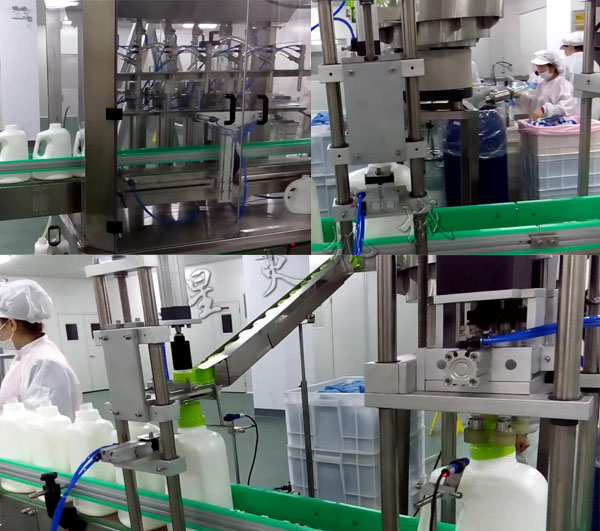 >洗衣液灌裝生產線-全自動洗衣液灌裝設備客戶案例圖
