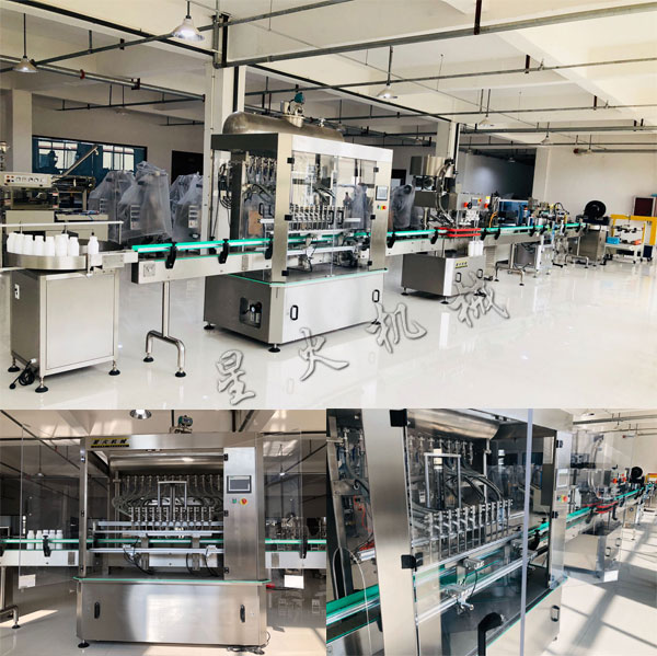 >玉米油自動灌裝機(jī)設(shè)備-全自動玉米油灌裝流產(chǎn)線實拍圖