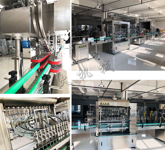 >大型菜籽油灌裝生產線-菜籽油自動化灌裝設備實拍圖