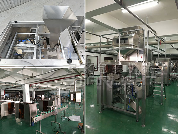 >袋裝醬油包裝機設備-全自動醬油包裝機生產線實拍圖