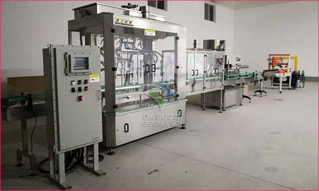 液體化學試劑灌裝生產線,化工液體灌裝流水線