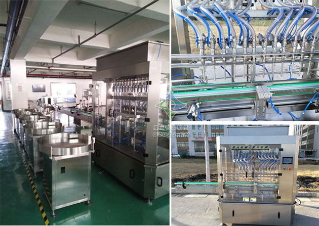 十二頭直流式液體灌裝生產線